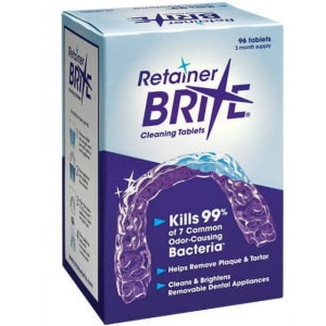 Retainer Brite Tablets for Cleaning Dental Appliances, 96 Count